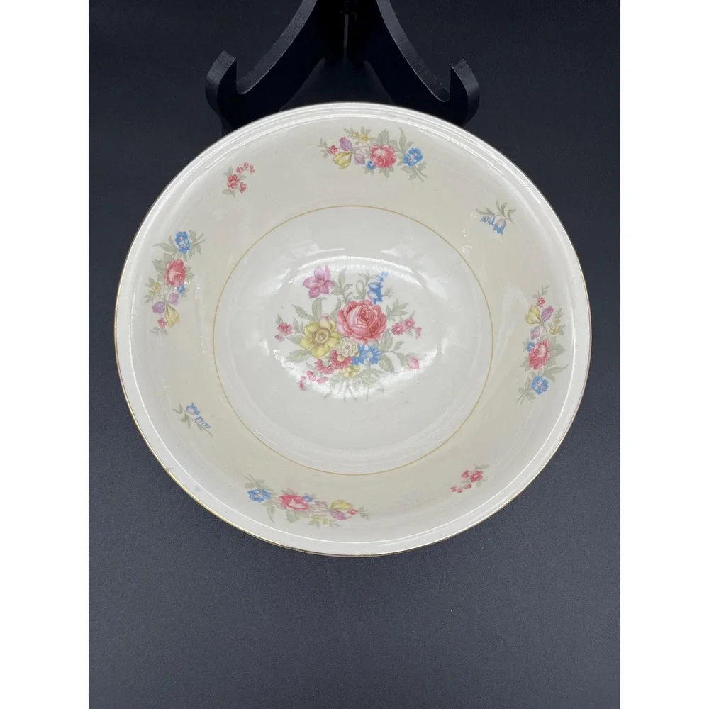 Serving Bowl Dresden Homer Laughlin Eggshell Nautilus